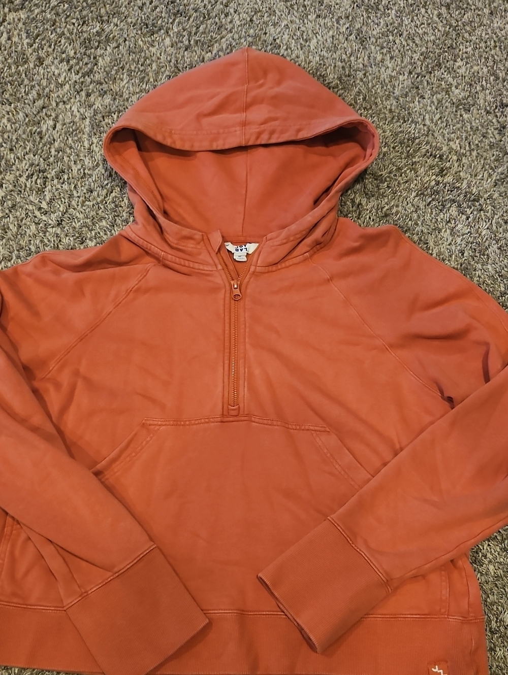 JoyLab Women's Half-Zip Hooded Sweatshirt - Coral